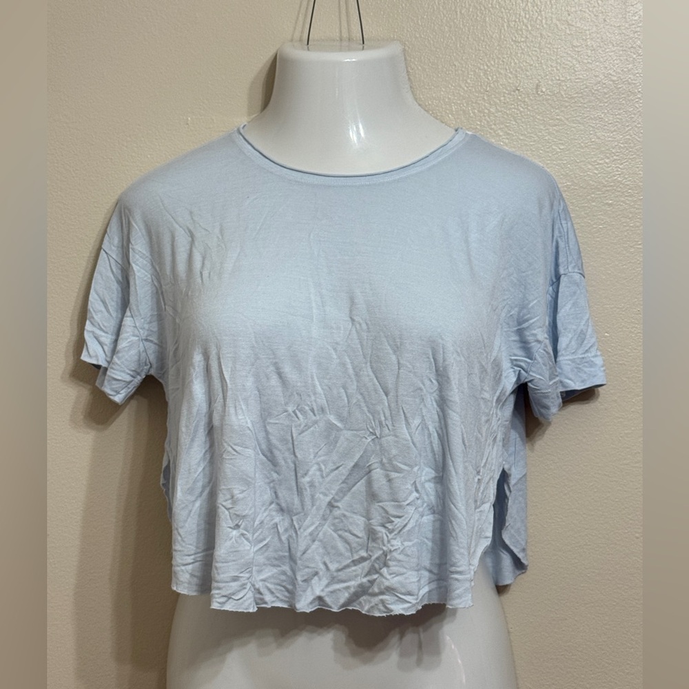 NWOT - Truly Madly Deeply Light Blue Crop Top